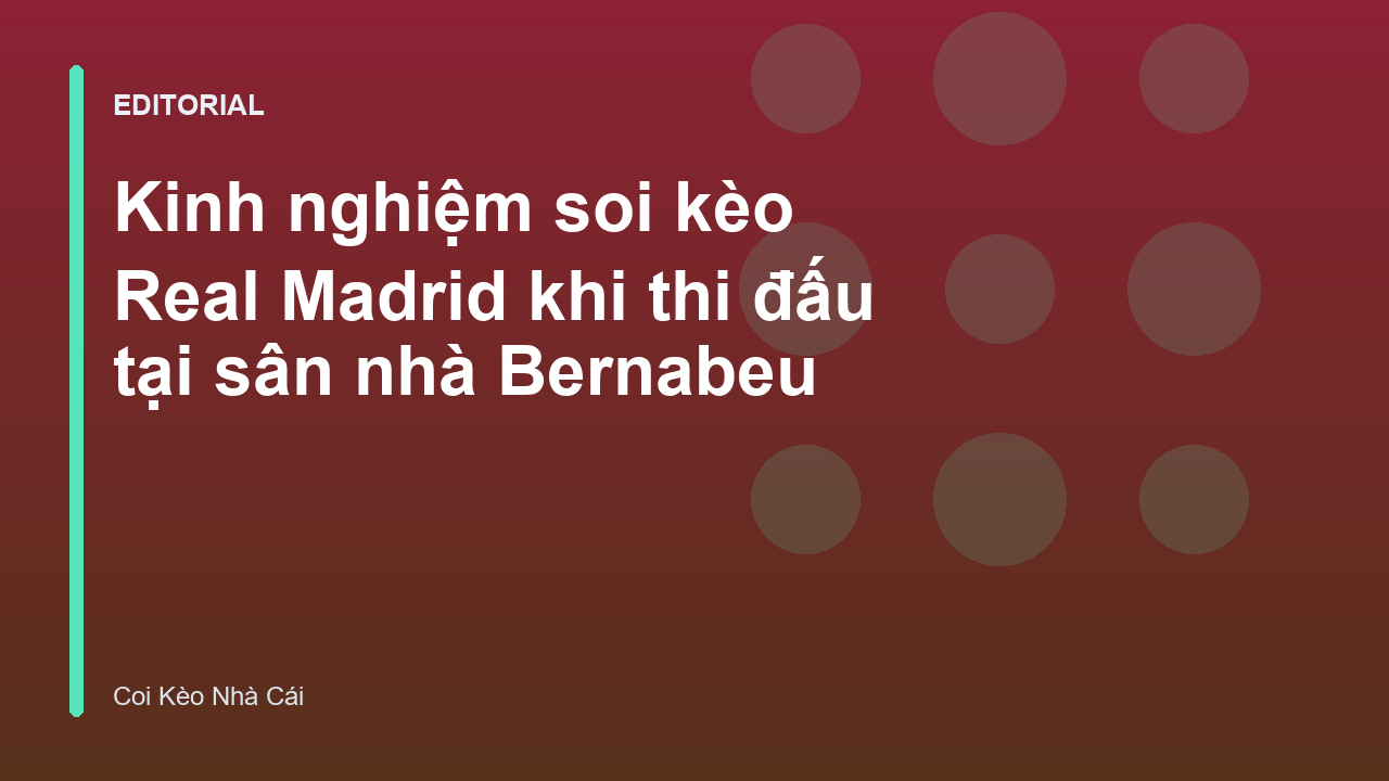 Real Madrid thi đấu tại sân vận động Santiago Bernabeu